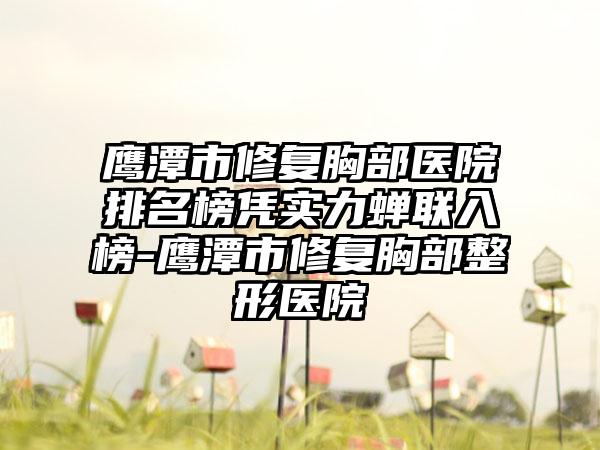 鹰潭市修复胸部医院排名榜凭实力蝉联入榜-鹰潭市修复胸部整形医院