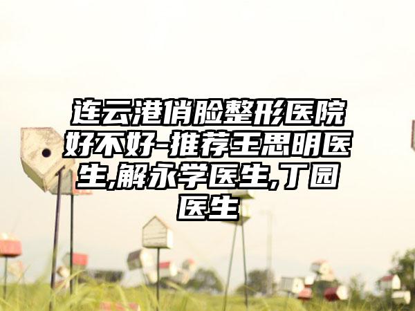 连云港俏脸整形医院好不好-推荐王思明医生,解永学医生,丁园医生