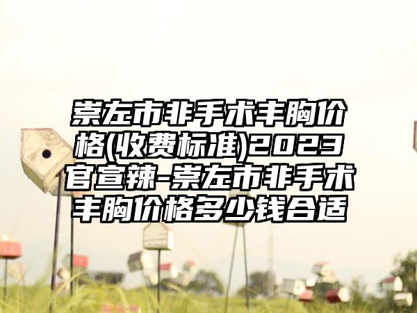 崇左市非手术丰胸价格(收费标准)2023官宣辣-崇左市非手术丰胸价格多少钱合适