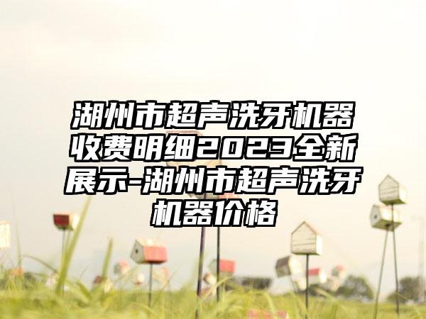 湖州市超声洗牙机器收费明细2023全新展示-湖州市超声洗牙机器价格