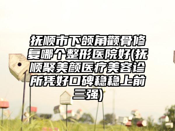 抚顺市下颌角颧骨修复哪个整形医院好(抚顺聚美颜医疗美容诊所凭好口碑稳稳上前三强)