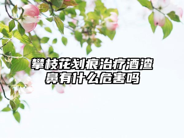 攀枝花划痕治疗酒渣鼻有什么危害吗