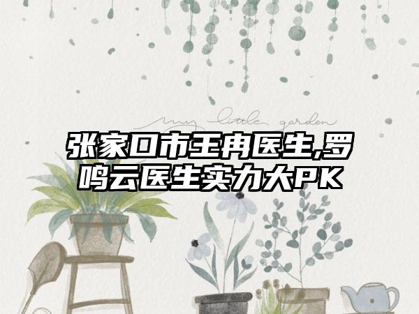 张家口市王冉医生,罗鸣云医生实力大PK