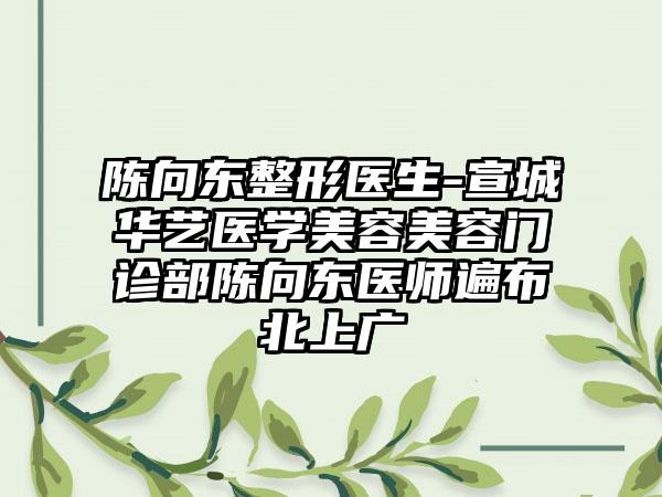 陈向东整形医生-宣城华艺医学美容美容门诊部陈向东医师遍布北上广