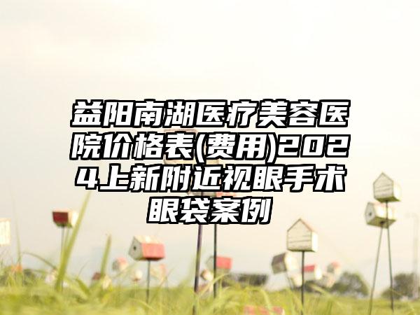 益阳南湖医疗美容医院价格表(费用)2024上新附近视眼手术眼袋案例