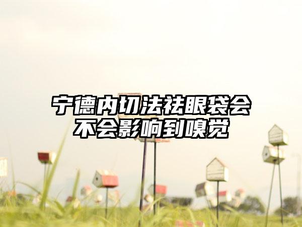 宁德内切法祛眼袋会不会影响到嗅觉