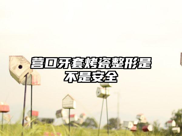 营口牙套烤瓷整形是不是安全