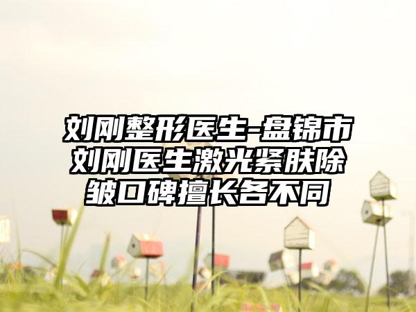 刘刚整形医生-盘锦市刘刚医生激光紧肤除皱口碑擅长各不同