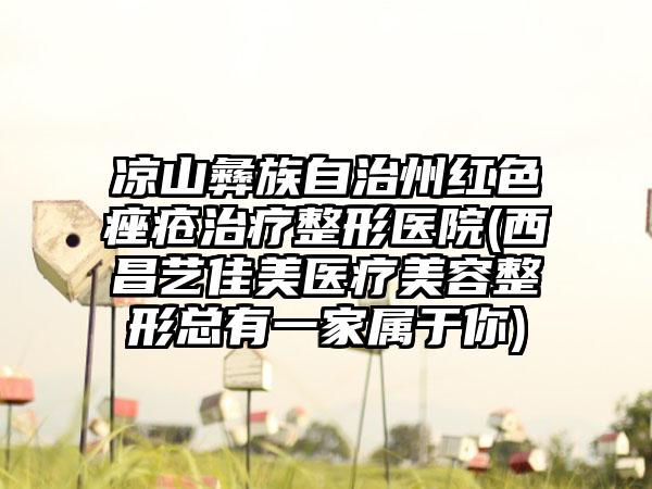 凉山彝族自治州红色痤疮治疗整形医院(西昌艺佳美医疗美容整形总有一家属于你)