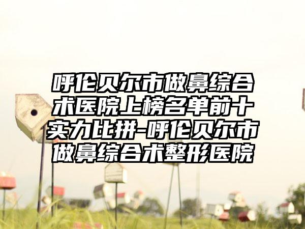 呼伦贝尔市做鼻综合术医院上榜名单前十实力比拼-呼伦贝尔市做鼻综合术整形医院