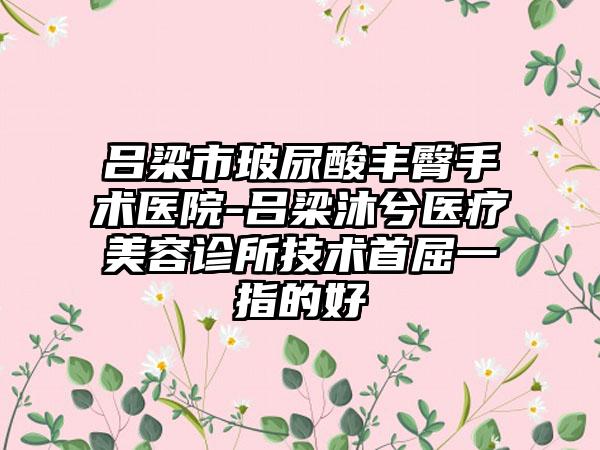 吕梁市玻尿酸丰臀手术医院-吕梁沐兮医疗美容诊所技术首屈一指的好