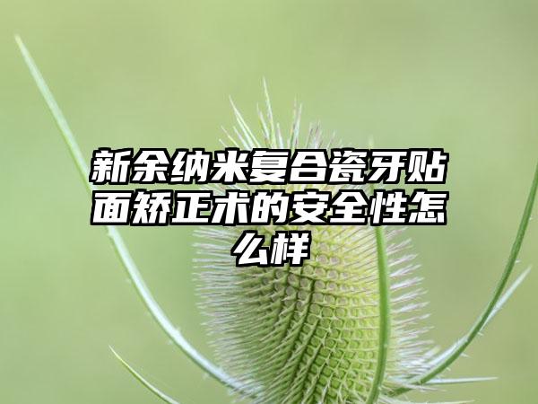 新余纳米复合瓷牙贴面矫正术的安全性怎么样