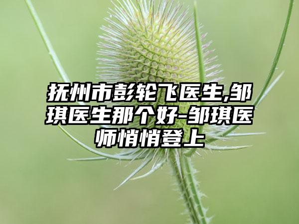 抚州市彭轮飞医生,邹琪医生那个好-邹琪医师悄悄登上