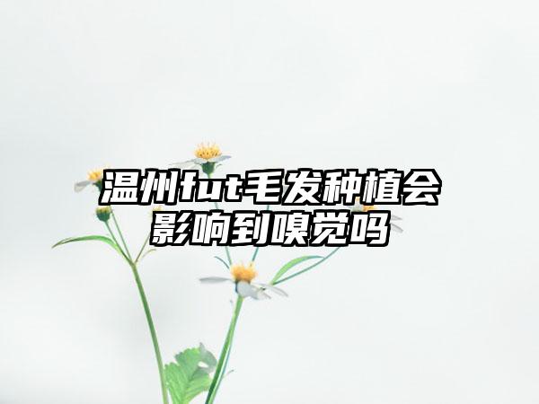 温州fut毛发种植会影响到嗅觉吗