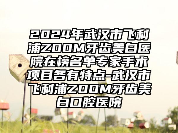 2024年武汉市飞利浦ZOOM牙齿美白医院在榜名单专家手术项目各有特点-武汉市飞利浦ZOOM牙齿美白口腔医院