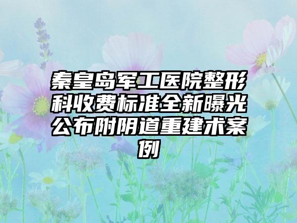 秦皇岛军工医院整形科收费标准全新曝光公布附阴道重建术案例