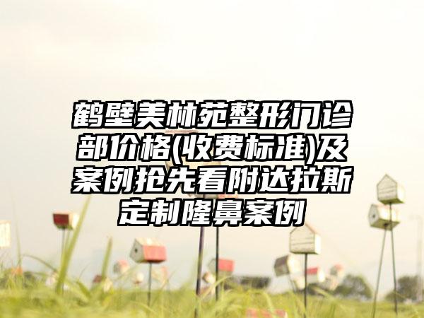 鹤壁美林苑整形门诊部价格(收费标准)及案例抢先看附达拉斯定制隆鼻案例