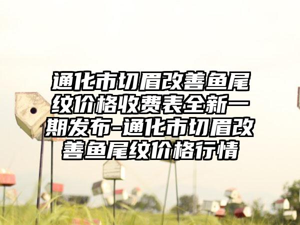 通化市切眉改善鱼尾纹价格收费表全新一期发布-通化市切眉改善鱼尾纹价格行情