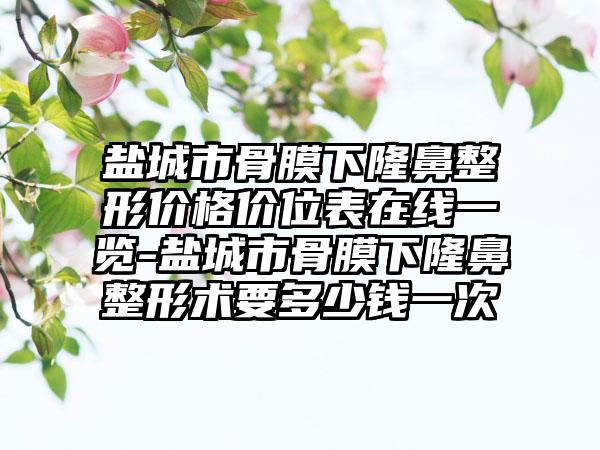 盐城市骨膜下隆鼻整形价格价位表在线一览-盐城市骨膜下隆鼻整形术要多少钱一次