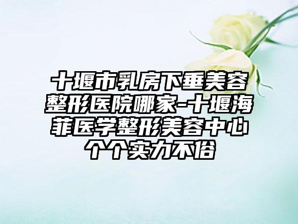 十堰市乳房下垂美容整形医院哪家-十堰海菲医学整形美容中心个个实力不俗