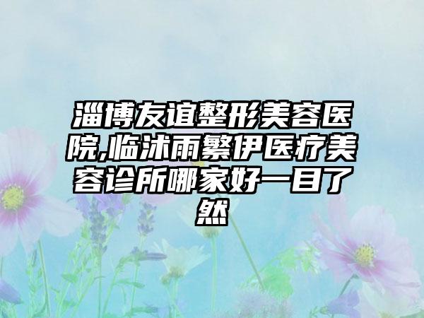 淄博友谊整形美容医院,临沭雨繁伊医疗美容诊所哪家好一目了然