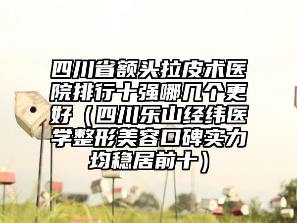 四川省额头拉皮术医院排行十强哪几个更好（四川乐山经纬医学整形美容口碑实力均稳居前十）