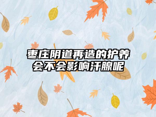 枣庄阴道再造的护养会不会影响汗腺呢