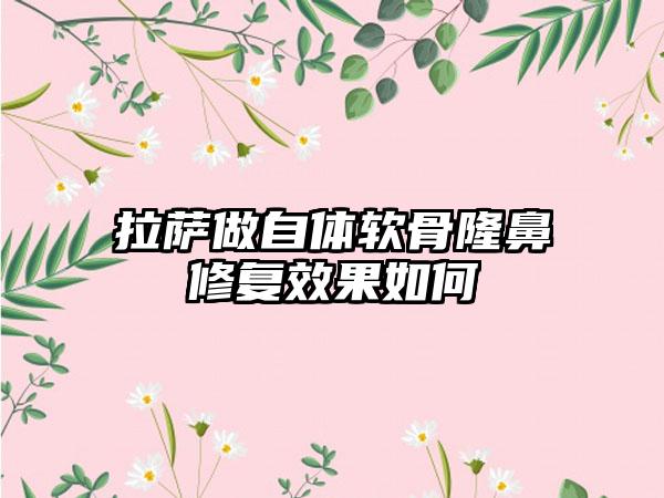 拉萨做自体软骨隆鼻修复效果如何