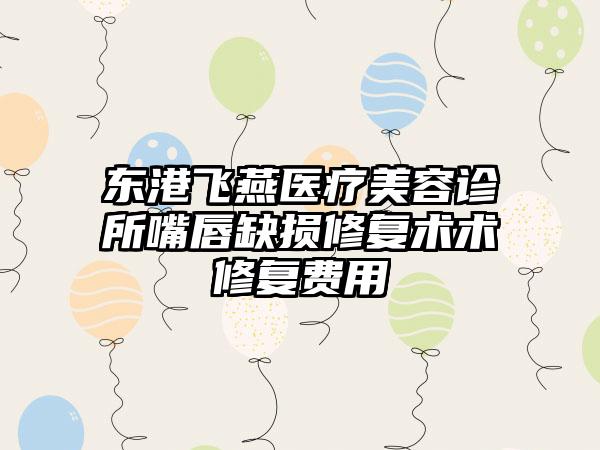 东港飞燕医疗美容诊所嘴唇缺损修复术术修复费用