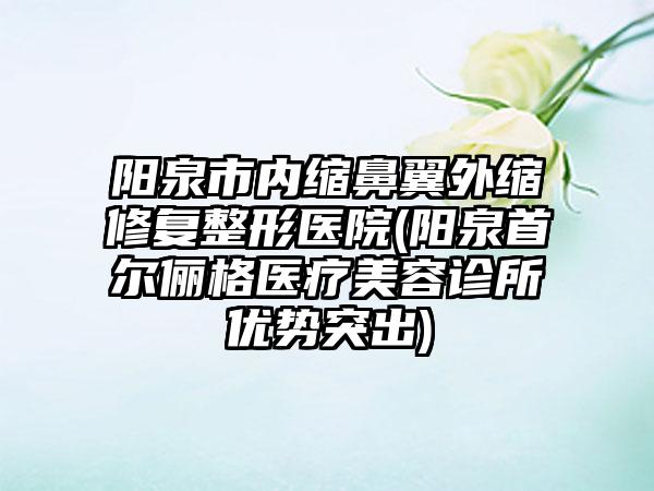 阳泉市内缩鼻翼外缩修复整形医院(阳泉首尔俪格医疗美容诊所优势突出)