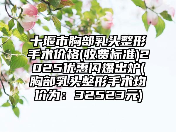 十堰市胸部乳头整形手术价格(收费标准)2025优惠闪爆出炉(胸部乳头整形手术均价为：32523元)