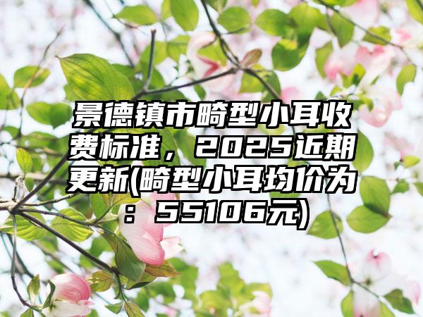 景德镇市畸型小耳收费标准，2025近期更新(畸型小耳均价为：55106元)