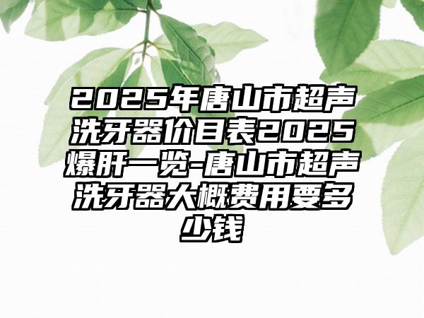 2025年唐山市超声洗牙器价目表2025爆肝一览-唐山市超声洗牙器大概费用要多少钱