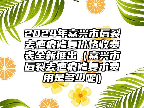 2024年嘉兴市唇裂去疤痕修复价格收费表全新推出（嘉兴市唇裂去疤痕修复术费用是多少呢）