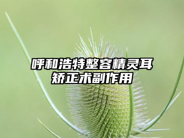 呼和浩特整容精灵耳矫正术副作用