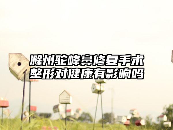 滁州驼峰鼻修复手术整形对健康有影响吗