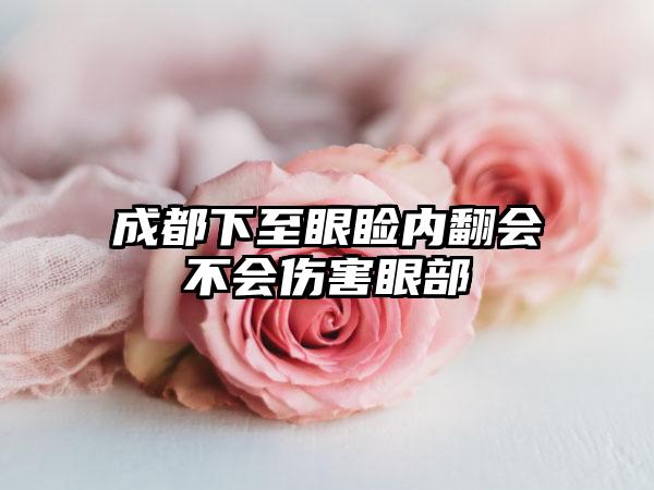 成都下至眼睑内翻会不会伤害眼部